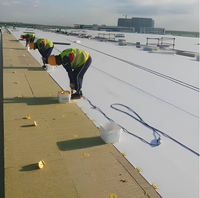 Membrane de toiture imperméable TPO, résistante aux UV, soudable à chaud pour toiture plate