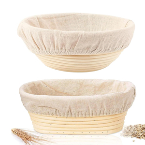 Discounts Banneton <b>Bread</b> Proofing <b>Basket</b> 10 Inch Round & Oval Proofing Bowls Sourdough <b>Bread</b> Baking Supplies - Product Image 1