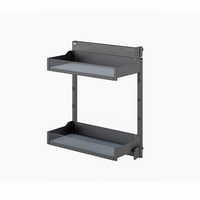 ARTSTEEL Panier à Épices Coulissant Moderne Universel Droit/Gauche avec Finition Verre pour Armoire de Cuisine Étroite