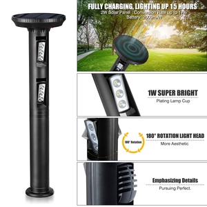 Luces LED Solares para Exteriores de 200Lm, Resistentes al Agua, para Jardín, Césped, Patio, Terraza y Camino de Entrada - Product Image 3