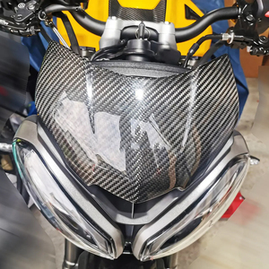 Pare-brise avant de moto en fibre de carbone 100 % sèche Autoclave 3K pour Triumph <span class=keywords><strong>Street</strong></span> <span class=keywords><strong>Triple</strong></span> 765RS – <span class=keywords><strong>Prix</strong></span> de gros - Product Image 5