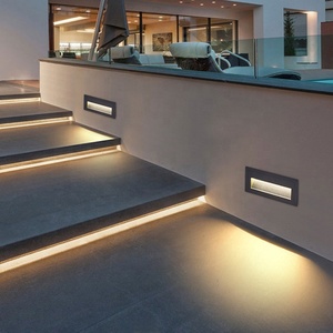 Lumière d'escalier LED encastrée pour extérieur et intérieur, étanche IP65, pour villa, parc, hôtel, escalier latéral, lumière murale LED pour escalier sportif - Product Image 2