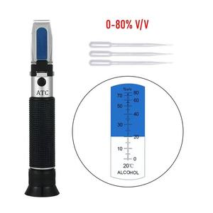 2025 haute qualité portable 0-80% <span class=keywords><strong>Baijiu</strong></span> compteur d'alcool détecteur de liqueur distillée et réfractomètre <span class=keywords><strong>prix</strong></span> usine livraison rapide - Product Image 1
