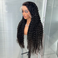 Perruque bouclée naturelle vietnamienne birmane, frontale en dentelle HD 13x6, densité 250, 30 32 36 40 pouces, cheveux humains sans colle, pointes pleines, vente en gros