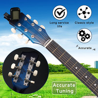 Wholesale 38 Inch Customized EQ Guitar Colorful Linden Factory OEM Professional Cheap Acoustic Electric Guitars