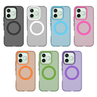 Coque de téléphone magnétique en TPU+PC givré de qualité supérieure, anti-traces de doigts, protection d'écran surélevée, antichoc pour Honor 600/600 Pro/600 Lite