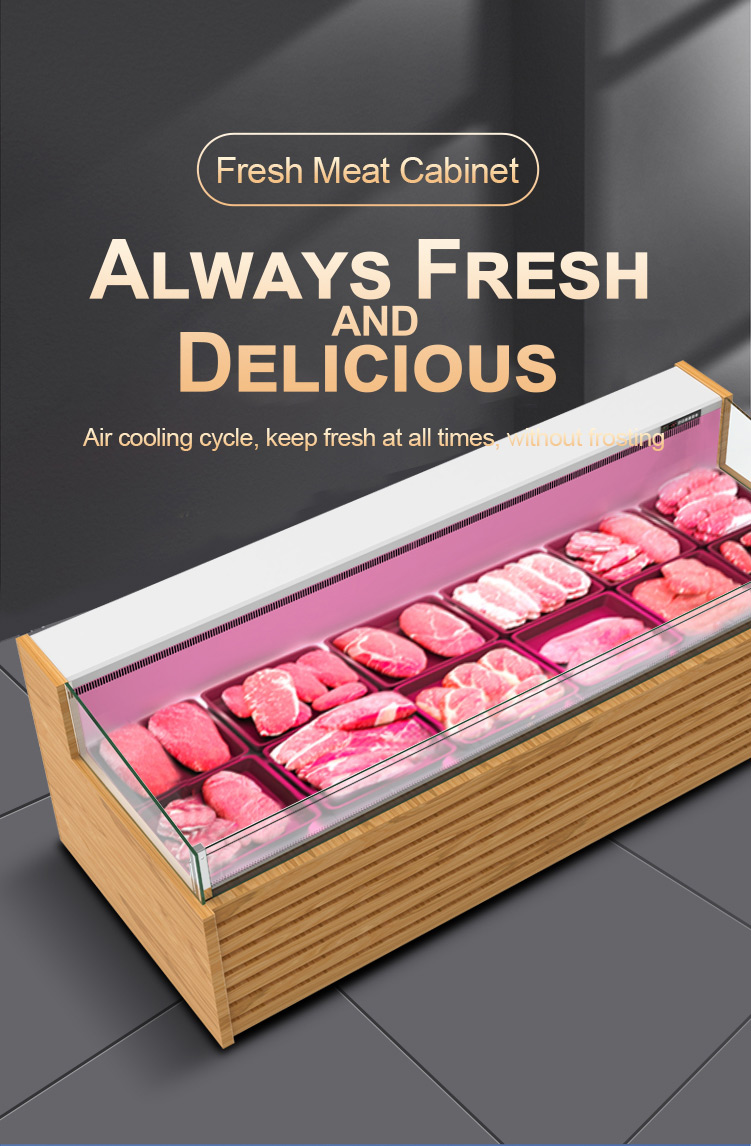 Butcher Shop Deli Food Showcase Refrigerator Serve Counter Meat Chiller
