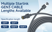 150FT Starlink Cable for Starlink Generation 3, 24AWG Wire Replacement Extension Starlink V3 Ethernet Cable Waterproof