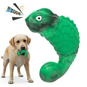 ของเล่นสำหรับสัตว์เลี้ยง ยางไนลอนสำหรับสุนัข เคี้ยวได้ มีเสียง สีเขียว สีฟ้า P0246 ของเล่นเคี้ยวสำหรับสุนัข - Product Image 1