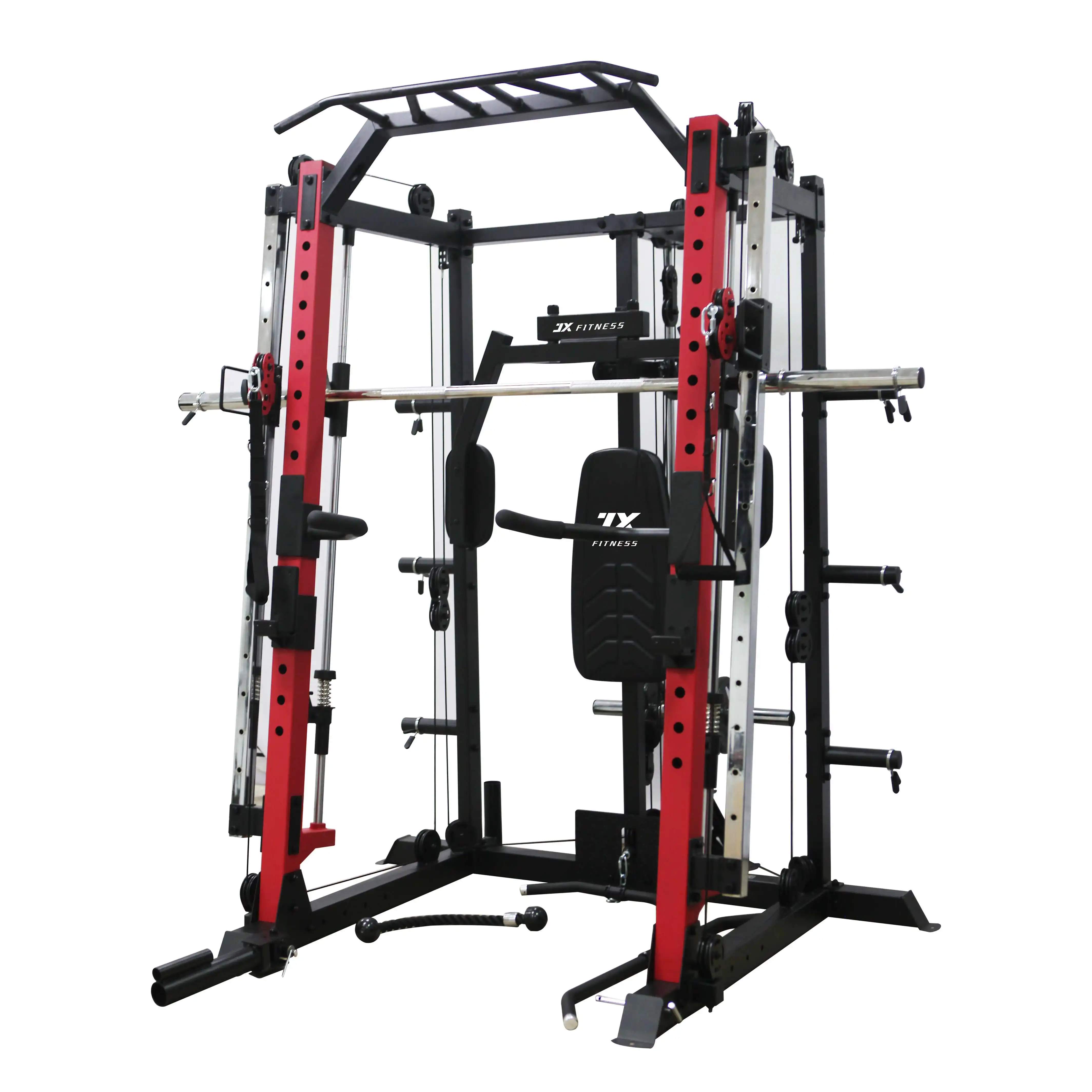Gym Fullset Equipped Multi Functional Equipment Training Cable Machine Squat Power Rack Smith Smith Cage Machine