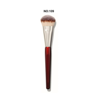 Ensemble de pinceaux de maquillage de luxe Bourgogne, poils synthétiques, étiquette privée, logo personnalisé, fabricant d'ensembles de pinceaux cosmétiques professionnels