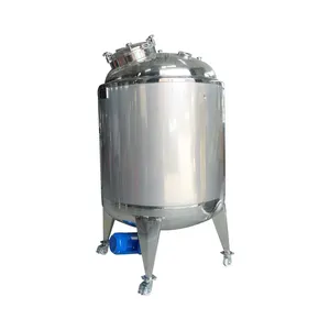 2024 Hot Sale mixing tank stainless steel liquid soap making machine steam jacketed mixing tank with homogenizer machine Blender