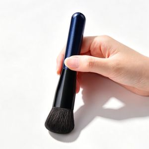 Juego de 2 Brochas de Maquillaje de Nailon con Mango de Madera, Herramienta Cosmética para Aplicar Rubor en la Nariz, Logotipo Personalizado OEM - Product Image 3