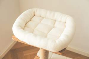 Modern Farmhouse Stylish Wooden <b>Cat</b> Bed Condo and <b>Scratching</b> <b>Post</b> in One Convenient Design Zzm Brand Europe Origin - Product Image 5