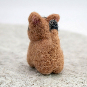 Handmade Felt Kittens <b>Wool</b> Craft Cats White <b>Brown</b> Black Animal Shape Decor For Home Child Indoor Use - Product Image 5