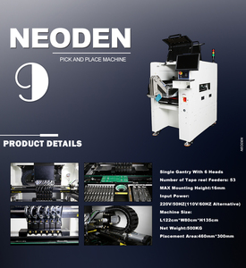 Neoden 9เครื่องยึดพื้นผิวขนาดเล็กเครื่อง SMT เครื่องรับและวาง SMD เครื่องติดตั้ง PNP การผลิตและประกอบ PCB - Product Image 2