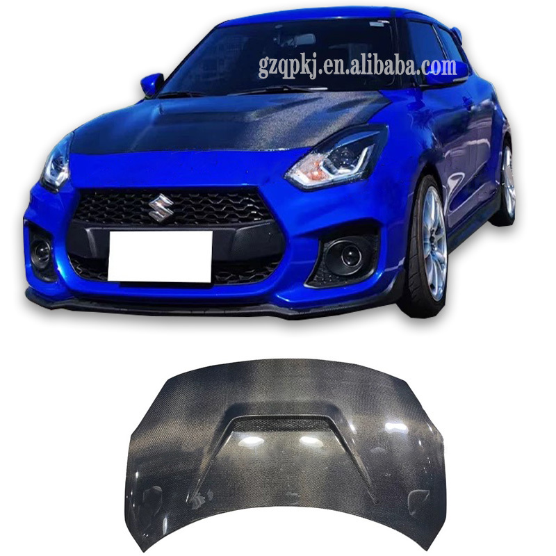 Carbon Fiber Look Hood Bra For Suzuki Swift 2010-2017 – Front End Nose Mask Bonnet Protector By Auto-Bra - View #8