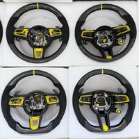 Volant sport en cuir pleine fleur GZYLC pour Porsche CARRERA GT 991 911 992 Porsche Cayenne Coupé Personnalisé