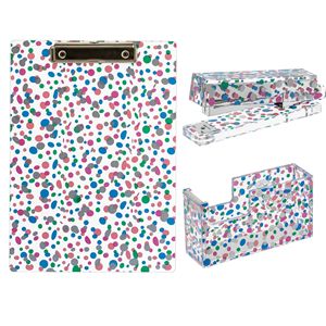 ชุดเครื่องเขียนสำนักงานสำหรับธุรกิจสีทองแชมเปญ รุ่น 1 จากโรงงาน JSM ผลิตจากอะคริลิกพิมพ์ลายโดยตรงจากโรงงานในจีน - Product Image 1