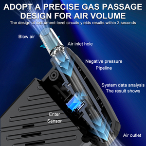 Profession elles neues hochpräzises tragbares Atem alkohol <span class=keywords><strong>tester</strong></span>/Überwachungs gerät LCD-Display 0,05% BAC Genauigkeit <span class=keywords><strong>CE</strong></span> <span class=keywords><strong>RoHS</strong></span> - Product Image 2
