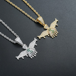 Colgante de Bolsa de Dinero, Accesorios Hip Hop, Colgante de Cartera con Alas y Símbolo de Dólar - Product Image 2