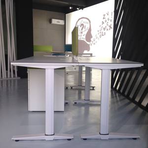 गर्म बेचने के लिए टी आकार का धातु टेबल पैर 2 व्यक्ति कार्यालय डेस्क - Product Image 6