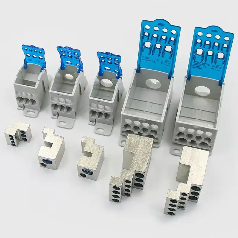 Hochstrom-Kupfer-Terminalblock UKK 80A 125A 250A 400A 500A Din Schienenverteilung Block Kreuzungsbox UKK