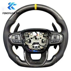 Volant de voiture personnalisé en fibre de carbone pour Ford Ranger Raptor GT F150 Mondeo Fiesta T7 Kuga Focus RS <span class=keywords><strong>ST</strong></span> MK3 MK4 <span class=keywords><strong>Escort</strong></span> 2023 2019 - Product Image 4