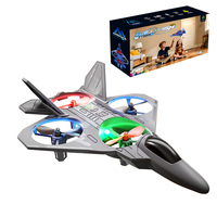 Drone planeur télécommandé 2,4 GHz avec chargeur, longue autonomie de vol, maintien d'altitude, acrobaties et fonctions de retournement, pour enfants, utilisation intérieure et extérieure