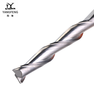 2F utensili da taglio a spirale CNC personalizzato due flauti spirale su taglio <span class=keywords><strong>Router</strong></span> bit Cutter fresa in metallo duro per legno - Product Image 4