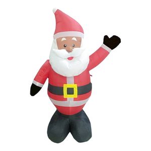 8 pies <span class=keywords><strong>babbo</strong></span> Natale gonfiabile Navidad inflable decoración negro Santa Claus figuritas inflables para fiestas Navidad 2023 - Product Image 5