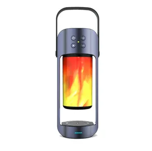 Flame Bluetooth speaker ultra bass outdoor camping flame lamp audio TWS portable wireless Bluetooth speaker