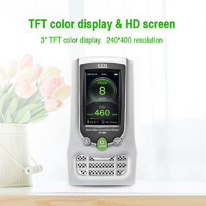 PM2.5/PM10、HCHO、CO2検出器スマート大気質センサー: 外出先で正確な温度と湿度の測定を提供 - Product Image 2