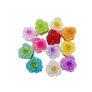 Fermaglio per capelli bicolore rosa da 7,5 cm con design floreale colorato per donne e ragazze - Product Image 1