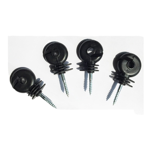 Fence Offset Ring Insulator Wood Post Fencing Screw Tape <b>Wire</b> Insulators Safe Garden Buildings Accessory J01 Plastic Frame Fence - Product Image 2