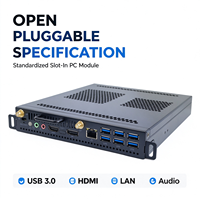 Modul Mini PC OPS Intel Generasi ke-6 I5 Layar 4K Komputer OPS dengan RAM 8GB SSD 128GB untuk Papan Tulis Interaktif
