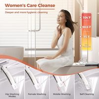 Toilette intelligente moderne avec conception sans réservoir d'une seule pièce bidet intégré siège chauffant sécheur d'eau chaude capteur de pied de chasse automatique
