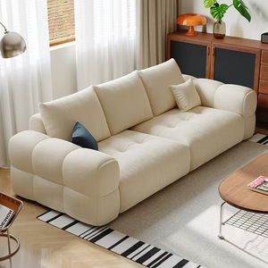 Canapé <span class=keywords><strong>de</strong></span> style nuage pour salon (3 places) Canapé gonflable <span class=keywords><strong>de</strong></span> style crème résistant <span class=keywords><strong>aux</strong></span> <span class=keywords><strong>griffes</strong></span> <span class=keywords><strong>de</strong></span> <span class=keywords><strong>chat</strong></span> - Product Image 6