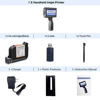 Impresora de Inyección de Tinta Inalámbrica Portátil TIJ, Impresora de Códigos de Lote, Impresora de Fechas de Caducidad, Mini Impresora para Metal, Plástico, Madera y Tela