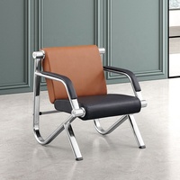 Chaise d'attente moderne de haute qualité, stable et durable, avec cadre en acier laminé à froid de 1,2 mm d'épaisseur, en cuir, pour hôpital, aéroport, réception