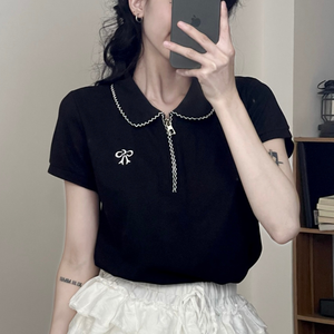 Camiseta de Diseño OEM para Mujer, Estilo Casual de Verano, Alta Calidad, Manga Larga, Cómoda, Venta al Por Mayor, con Botones, Corte Ajustado - Product Image 5