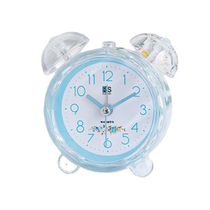 Candy Color Plastic Alarm Clock <b>Round</b> <b>Battery</b> Operated Silent Electronic Desk Clock For Bedroom Bedside Use - Product Image 5