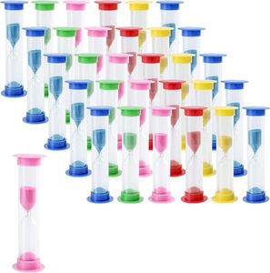 30 packs de mini sabliers de 1 minute, compteurs à rebours en plastique colorés, lot en gros pour la salle de classe et le bureau - Product Image 3