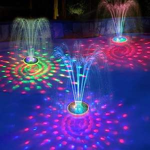 2024 नए आगमन पेटेंट उत्पाद IP68 वाटरप्रूफ फ्लोटिंग सोलर पूल फाउंटेन अंडरवाटर लाइट शो के साथ - Product Image 6
