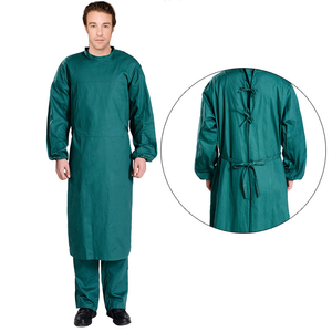 Precio bajo manga larga paciente del Hospital Doctor vestidos batas quirúrgicas con manga larga - Product Image 2