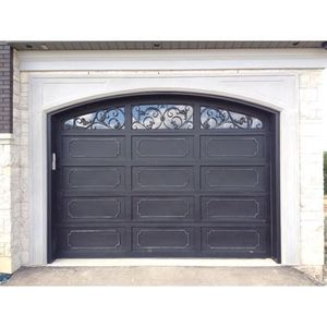 Cancello di lusso ad arco doppio <span class=keywords><strong>garage</strong></span> porte esterne <span class=keywords><strong>in</strong></span> <span class=keywords><strong>ferro</strong></span> battuto - Product Image 1