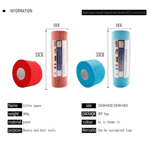 Tiras de Papel Desechables <span class=keywords><strong>para</strong></span> Cuello con Logotipo Personalizado al por Mayor, Coloridas, con Caja de Embalaje Personalizada, MOQ 100 Piezas <span class=keywords><strong>para</strong></span> Barbería y Salón de Belleza - Product Image 6