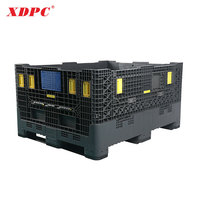 XDPC 1470*1140*760mm boîte de palette en plastique pliable conteneur de palette en plastique pliable pour fruits et légumes