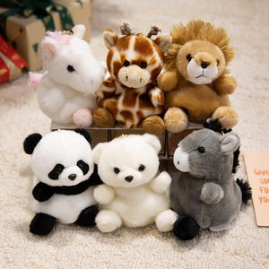 Peluche a forma di <span class=keywords><strong>panda</strong></span>, personaggio dei cartoni animati, in peluche corto con imbottitura in cotone PP, <span class=keywords><strong>altezza</strong></span> 11-30 cm, per borse e portachiavi da ragazza - Product Image 5