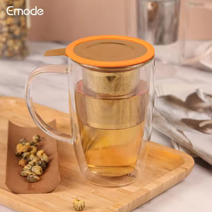 Taza de té sin BPA con infusor y tapa, tapa de madera Taza de té de 12oz para remojar, amante del té, regalo, hogar, oficina - Product Image 6